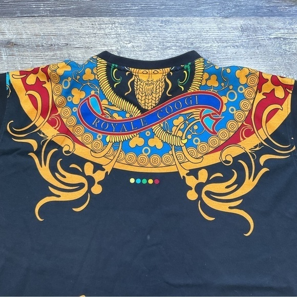 COOGI/Royal COOGI Black and Multicolor Dashiki Style Tee XXXL T27 - Picture 11 of 13